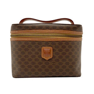 Celine handbag brown Macadam coated canvas
